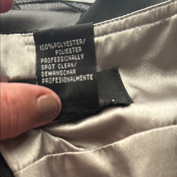 S.L. Fashions Strapless Black and Cream Dress 48 - Picture 9 of 9